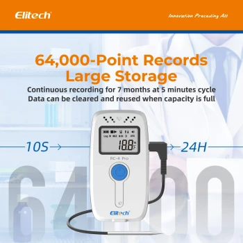 Реєстратор температури Elitech RC-4 PRO (логер) з калібруванням