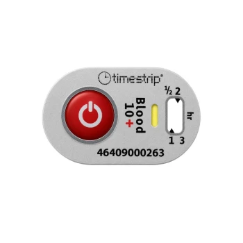 Одноразовые температурные индикаторы для крови Timestrip Blood Temp 10+, код продукта TP464, уп. №100