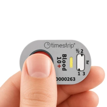 Одноразовые температурные индикаторы для крови Timestrip Blood Temp 10+, код продукта TP464, уп. №100