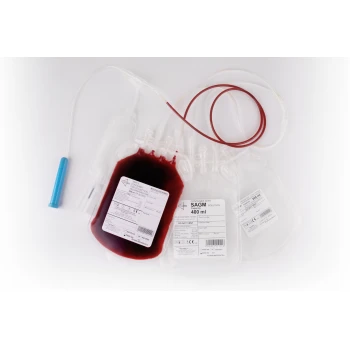 Потрійні контейнери для взяття 450 мл. крові з розчином ЦФДА-1 з адаптером для вакуумних пробірок (RТ450/450/450Са НР)