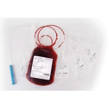 Четверні контейнери для взяття 450 мл. крові з розчином ЦФДА-1 з адаптером для вакуумних пробірок (RQ450/150/150/150Са НР)
