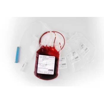 Четверні контейнери для взяття 450 мл. крові з розчином ЦФДА-1 з адаптером для вакуумних пробірок (RQ450/400/400/400Са НР)