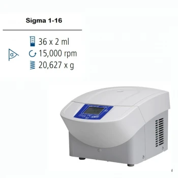 Лабораторная центрифуга Sigma 1-16 микроцентрифуга без охлаждения