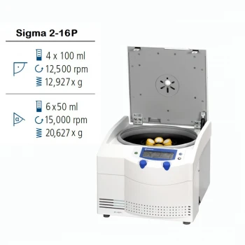 Лабораторна центрифуга Sigma 2-16P настільна універсальна без охолодження