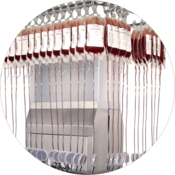 Автоматический стенд для контролируемого процесса фильтрации крови LEUCOmatic на 48 контейнеров с кровью