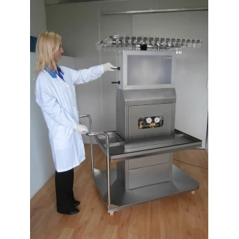 Автоматичний стенд для контрольованого процесу фільтрації крові LEUCOmatic на 48 контейнерів з кров'ю