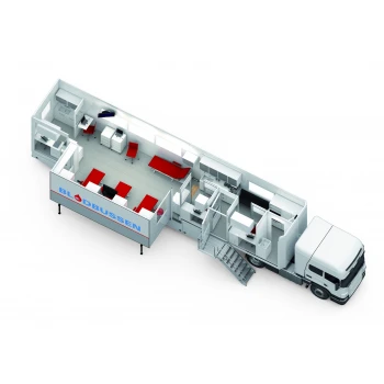 Мобильный пункт забора крови (с одной раздвижной секцией)