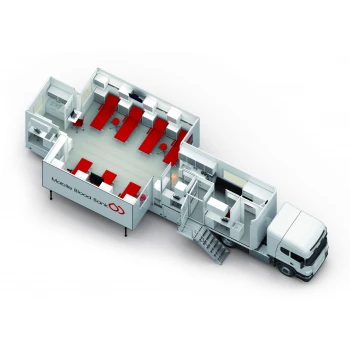 Мобильный пункт забора крови (с двумя раздвижными секциями с двух сторон)