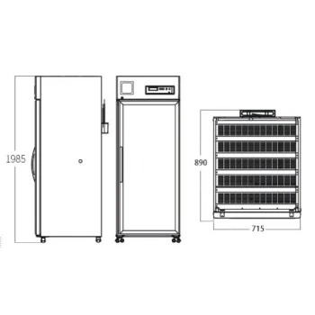 Фармацевтичний (лабораторний) холодильник на 650 л. (+2...+8°С)