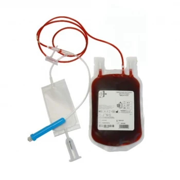 Одинарные контейнеры для взятия 450 мл. крови с раствором ЦФДА-1 с адаптером для вакуумных пробирок (RS450Са)